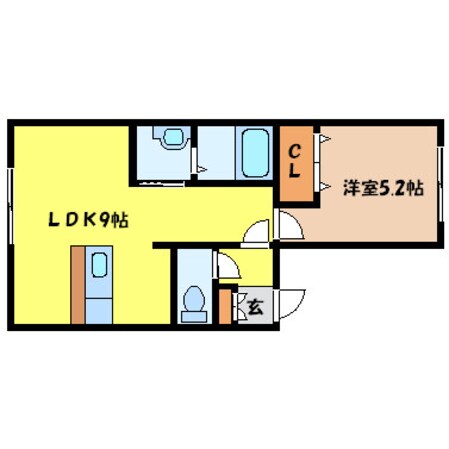 西１８丁目駅 徒歩6分 2階の物件間取画像